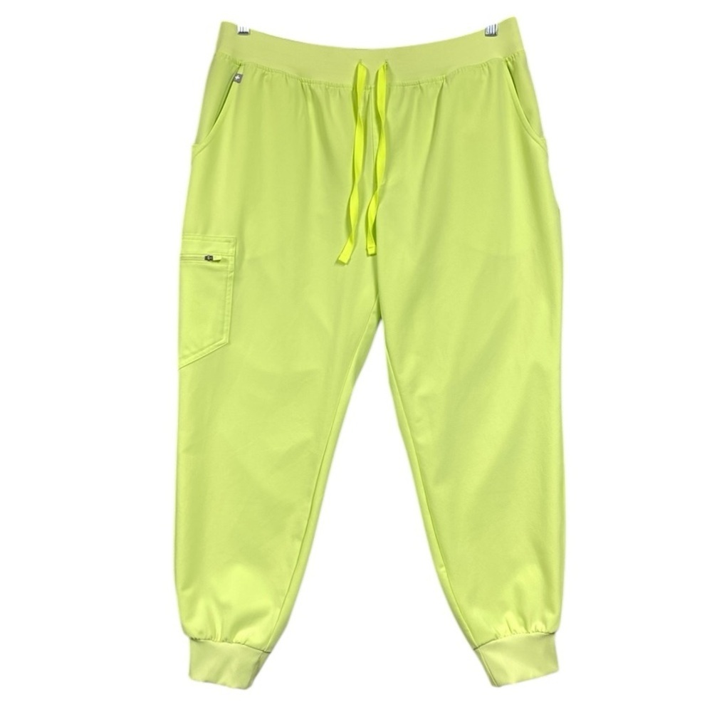 Figs Zamora Jogger Scrub Pants Size XL Petite Sea Mist Green